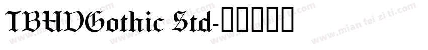TBUDGothic Std字体转换